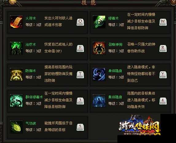 魔域道士技能介绍