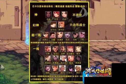dnf传奇sf职业排行-DNF传奇游戏职业排名