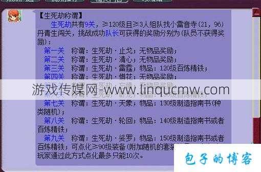《生死劫梦幻西游网游sf攻略文详解》