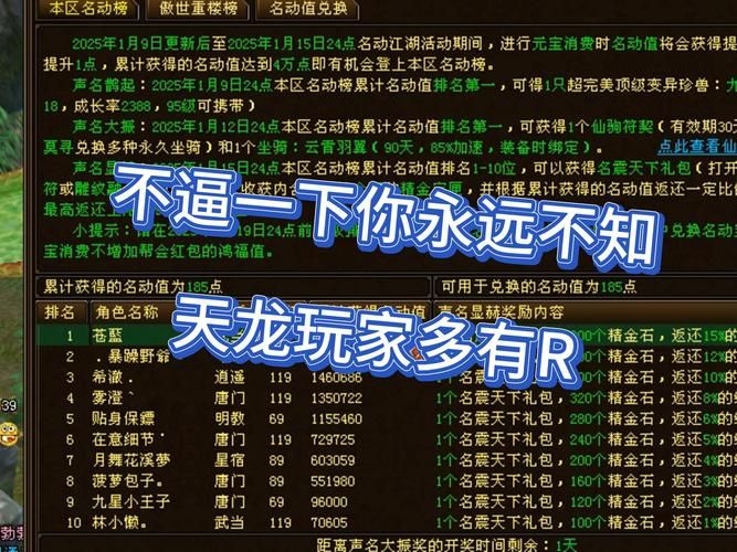 天龙玩家必看！玩私服遇各种事，一文助你少走弯路