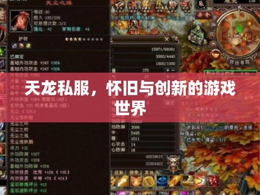 天龙私服风险大 为什么我不建议你玩